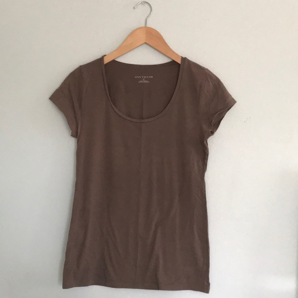 Ann Taylor Brown Shirt